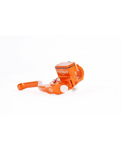 Maitre Cylindre Frein Moto BERINGER Maître-cylindre de frein radial BERINGER Aerotec® Ø17,5mm bocal integré orange (levier type 2 - 14cm