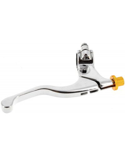 Levier Frein Moto BIHR Levier de frein court + cocotte BIHR aluminium coulé poli/noir universel