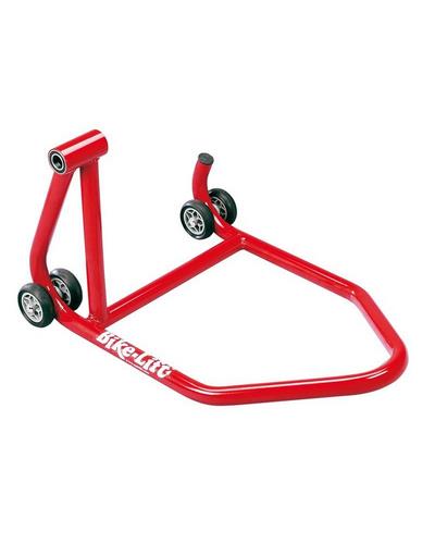 Béquille Arrière et Lève Moto BIKE LIFT Béquille arrière monobras BIKE LIFT prise gauche rouge