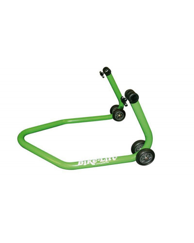 Béquille Arrière et Lève Moto BIKE LIFT Béquille arrière universelle BIKE LIFT vert avec supports en  V