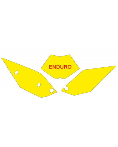 Plaque Course Moto BLACKBIRD Fonds de plaque BLACKBIRD jaune Beta RR