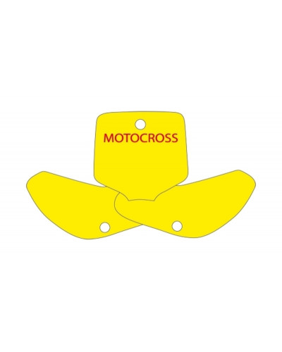 Plaque Course Moto BLACKBIRD Fonds de plaque BLACKBIRD noir KTM EXC