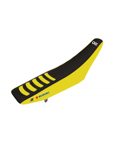 Housse Selle BLACKBIRD Housse de selle BLACKBIRD Double Grip 3 jaune/noir Suzuki RM-Z450