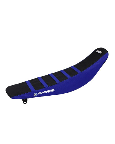 Housse Selle BLACKBIRD Housse de selle BLACKBIRD Zebra noire/bleu Yamaha YZ125/250