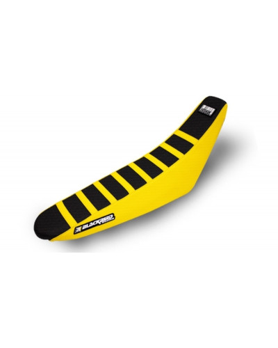 Housse Selle BLACKBIRD Housse de selle BLACKBIRD Zebra noire/jaune Suzuki RM-Z450