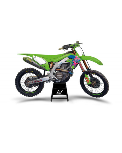 KIT STICKERS BLACKBIRD Kit complet BLACKBIRD Retro - Kawasaki KX125/250