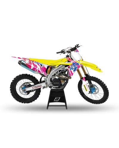 KIT STICKERS BLACKBIRD Kit complet BLACKBIRD Retro - Suzuki RM 125/250