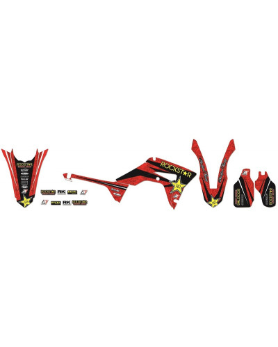 KIT STICKERS BLACKBIRD Kit complet BLACKBIRD Rockstar Energy Honda CRF450R/RX