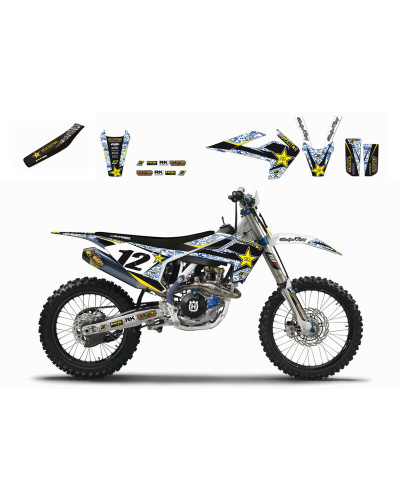 KIT STICKERS BLACKBIRD Kit complet BLACKBIRD Rockstar Energy Husqvarna TC/FC TE/FE