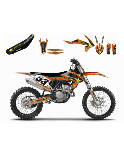 KIT STICKERS BLACKBIRD Kit complet BLACKBIRD Rockstar Energy KTM SX/SX-F/EXC