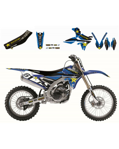 KIT STICKERS BLACKBIRD Kit complet BLACKBIRD Rockstar Energy Yamaha YZ125/250 WR