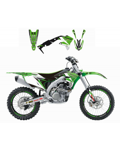 KIT STICKERS BLACKBIRD Kit déco BLACKBIRD Dream Graphic 3 Kawasaki KX250F