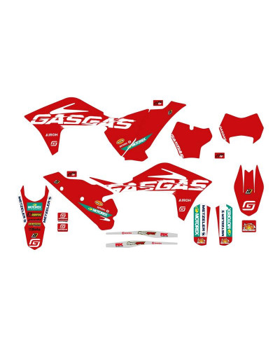 KIT STICKERS BLACKBIRD Kit déco BLACKBIRD Replica Factory Team pour Gas Gas