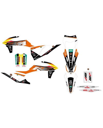 KIT STICKERS BLACKBIRD Kit déco BLACKBIRD Replica KTM Trophy 2020