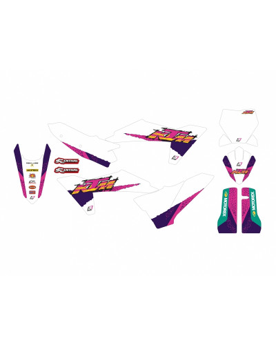 KIT STICKERS BLACKBIRD Kit déco BLACKBIRD Retro - KTM SX/SX-F