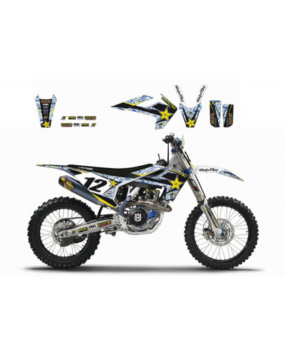 KIT STICKERS BLACKBIRD Kit déco BLACKBIRD Rockstar Energy Husqvarna TC/FC TE/FE