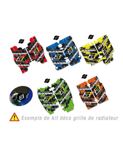 KIT STICKERS BLACKBIRD Kit déco de cache radiateur BLACKBIRD Dream Graphic 3 rouge Honda CRF250R