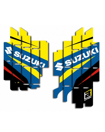 KIT STICKERS BLACKBIRD Kit déco de cache radiateur BLACKBIRD Dream Graphic 4 Suzuki RMZ
