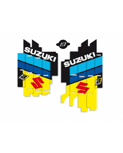 KIT STICKERS BLACKBIRD Kit déco de cache radiateur BLACKBIRD Replica Racing Team 2019 Suzuki RM-Z450