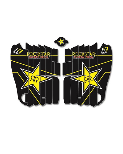 KIT STICKERS BLACKBIRD Kit déco de cache radiateur BLACKBIRD Rockstar Energy Yamaha YZ450F