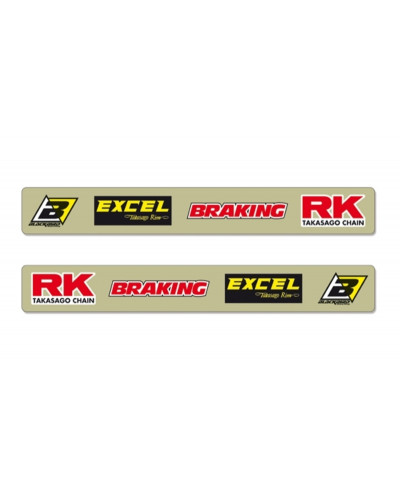 Stickers Déco Moto BLACKBIRD Stickers de bras oscillant BLACKBIRD Crystall Suzuki RMZ250/450