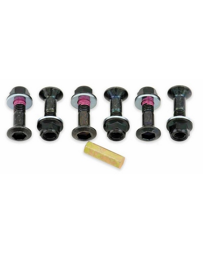 Accessoires Transmissions Moto BOLT Kit vis et écrous de couronne Bolt noir par 6