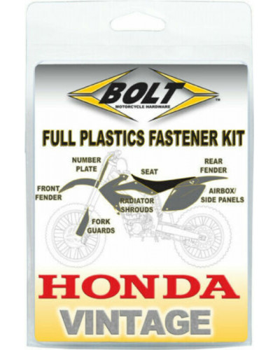 Visserie Moto Standard BOLT Kit vis plastiques BOLT Honda CR125R