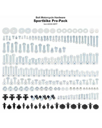 Visserie Moto Standard BOLT Pro Pack Sportbike Bolt pour sportives Honda/Kawasaki/Suzuki/Yamaha