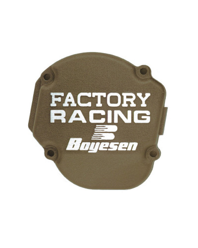 Plastiques Accessoires Moto BOYESEN Couvercle de carter d'embrayage BOYESEN Factory Racing alu couleur magnésium Honda CRF250R