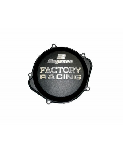 Plastiques Accessoires Moto BOYESEN Couvercle de carter d'embrayage BOYESEN Factory Racing alu noir Suzuki RM-Z250