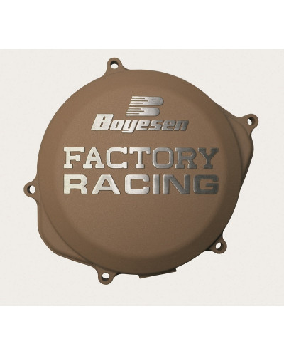 Plastiques Accessoires Moto BOYESEN Couvercle de carter d’embrayage BOYESEN Factory Racing alu couleur magnésium KTM EXC125/200