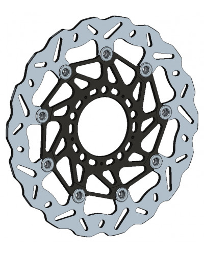 Maitre Cylindre Frein Moto BRAKING Disque de frein avant droit BRAKING WK139R Wave flottant Kawaskai