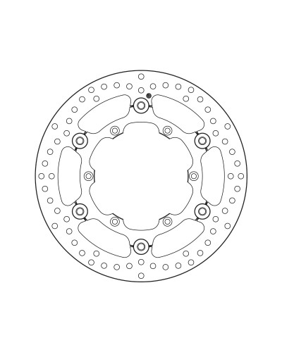 Disque Frein Moto BREMBO Disque de frein BREMBO Série Oro Flottant - 78B40848