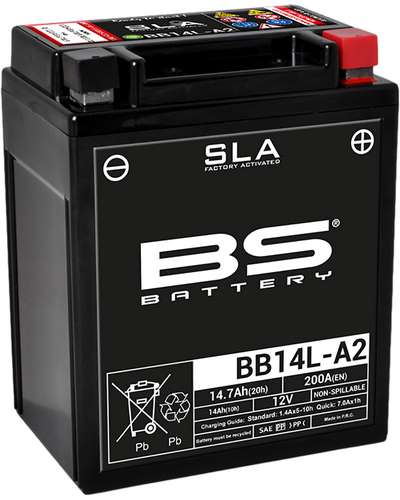 BS BATTERY Batterie BB14L-A2-B2-SLA  