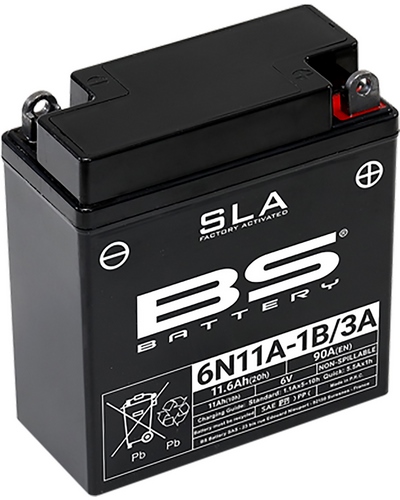 Batterie Moto BS BATTERY Batterie BS 6N11A-1B/3A SLA