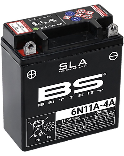 Batterie Moto BS BATTERY Batterie BS 6N11A-4A SLA