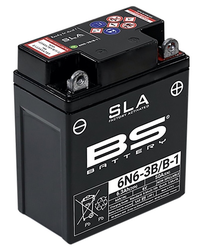 Batterie Moto BS BATTERY Batterie BS 6N6-3B/B-1 SLA                                                                         .