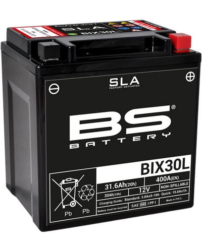 Batterie Moto BS BATTERY Batterie BS BIX30L SLA