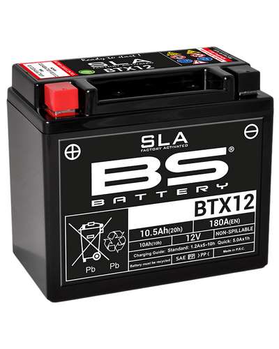 Batterie Moto BS BATTERY Batterie BS BTX12-SLA