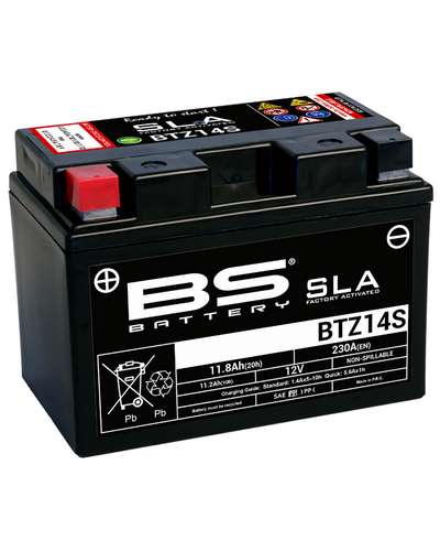Batterie Moto BS BATTERY Batterie BS BTZ14S - SLA