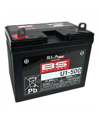 Batterie Moto BS BATTERY BATTERY BS U1-500 SLA-MAX Batterie Moto BS BATTERY BATTERY BS U1-500 SLA-MAX