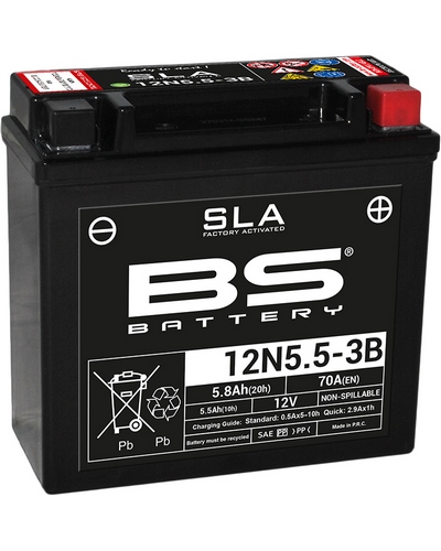Batterie Moto BS BATTERY BS 12N5.5-3B SLA