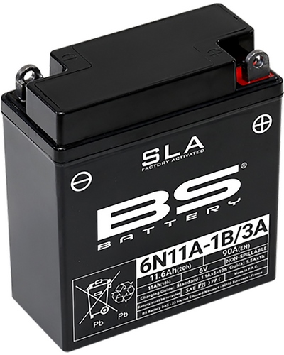 Batterie Moto BS BATTERY BS 6N11A-1B/3A SLA