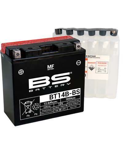 Batterie Moto BS BATTERY BS BT14B-BS (Pack Acide Inclus)