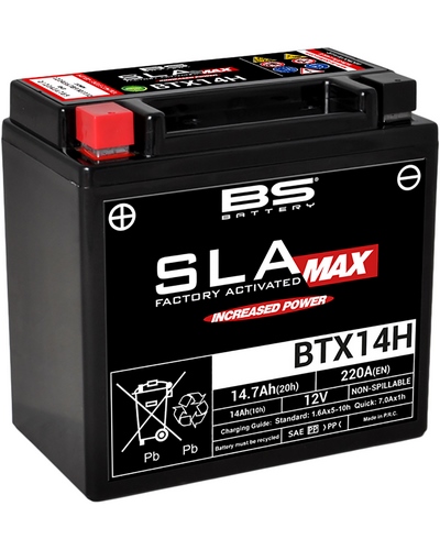 Batterie Moto BS BATTERY BS BTX14H-SLA