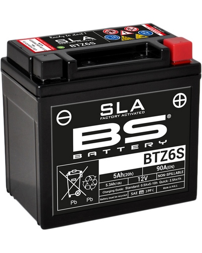 Batterie Moto BS BATTERY BS BTZ6S-SLA