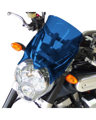 Saute Vent Moto Spécifique BULLSTER 23cm Yamaha 1700 MT01 2005-14 BLEU FONCÉ