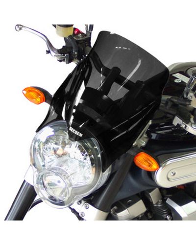 Saute Vent Moto Spécifique BULLSTER 23cm Yamaha 1700 MT01 2005-14 FUMÉ NOIR