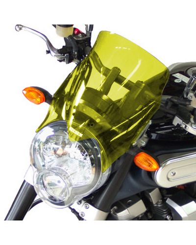 Saute Vent Moto Spécifique BULLSTER 23cm Yamaha 1700 MT01 2005-14 JAUNE