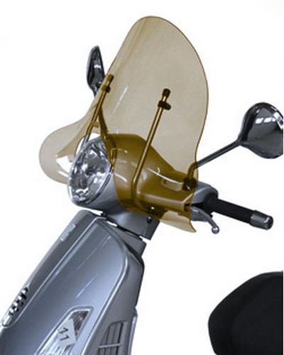 Pare Brise BULLSTER 31cm Vespa 125/250 GranTourismo MARRON CLAIR